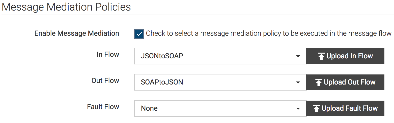 Select message. Json message.